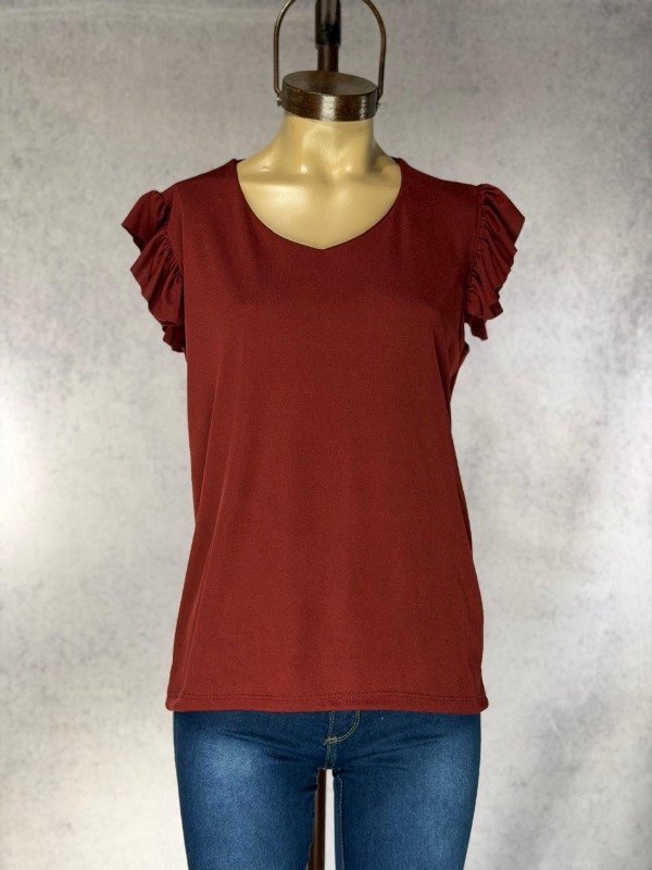 Producto - MUSCULOSA KIM BORDO MORLEY VOLADOS