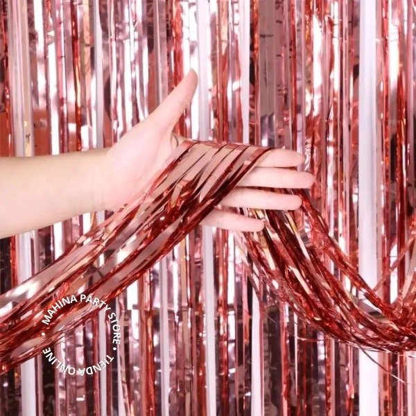 Producto - Cortinas metalizadas rose gold