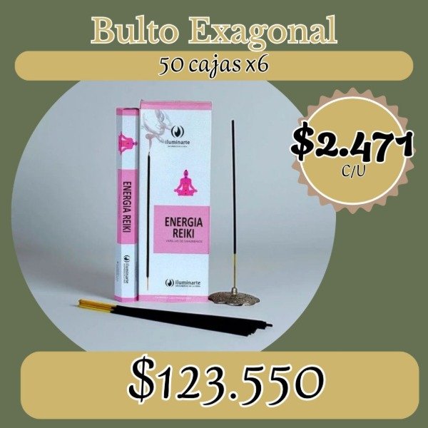 Producto - Bulto Sahumerios Hexagonal Línea Blanca