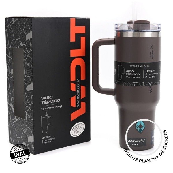 Producto - Vaso Termico con Bombilla 1200 ML VERDE- WANDERLUST - 1