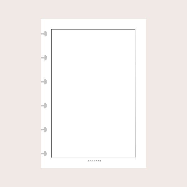 Producto - Repuesto A6 Hoja lisa con borde