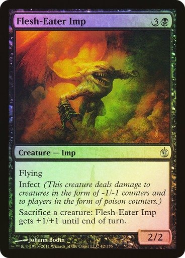 Producto - Flesh-Eater Imp Foil  Mirrodin Besieged