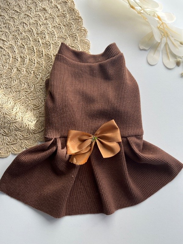 Producto - Vestido Waffle Marrón - 0