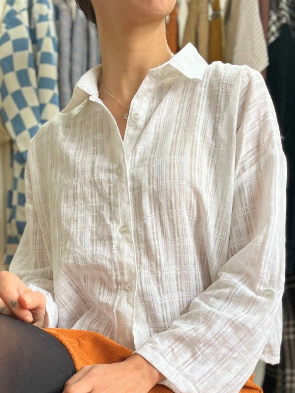Producto - Camisa Blanca Trama
