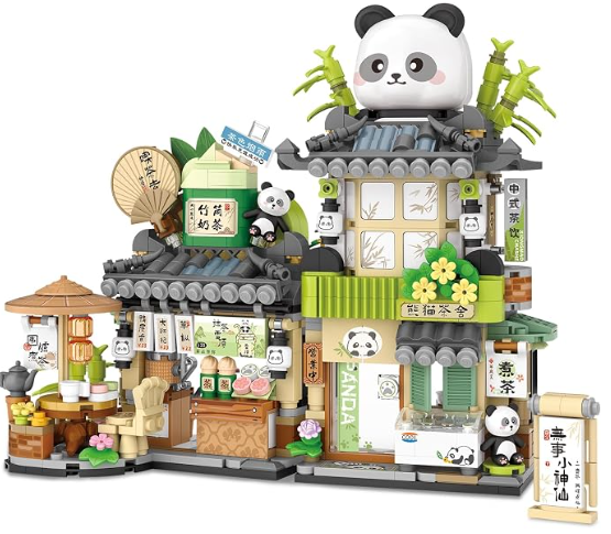 Producto - LOZ Panda Tea Room 16x8.5x14
