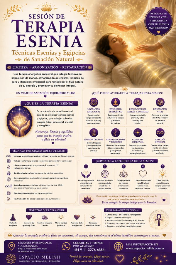 Producto - SESION TERAPIA ESENIA