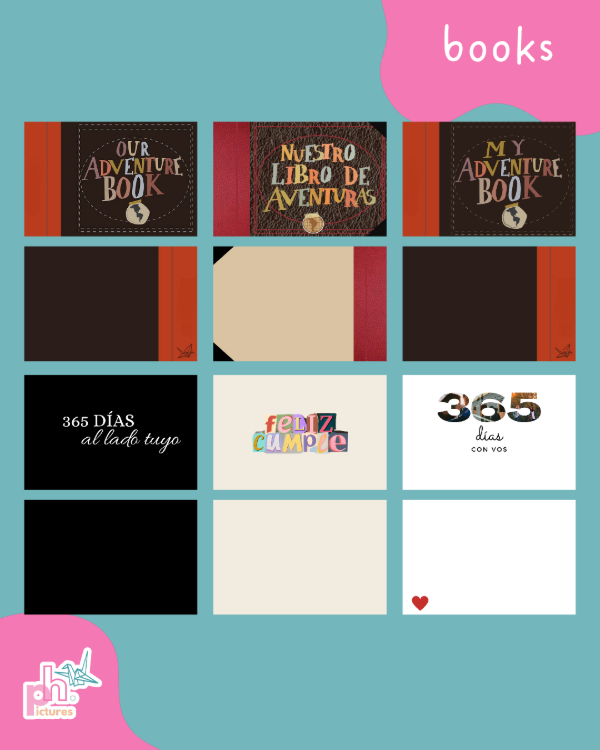 Producto - promo mini book diseño a elección + 20 fotos + 15 stickers - 9