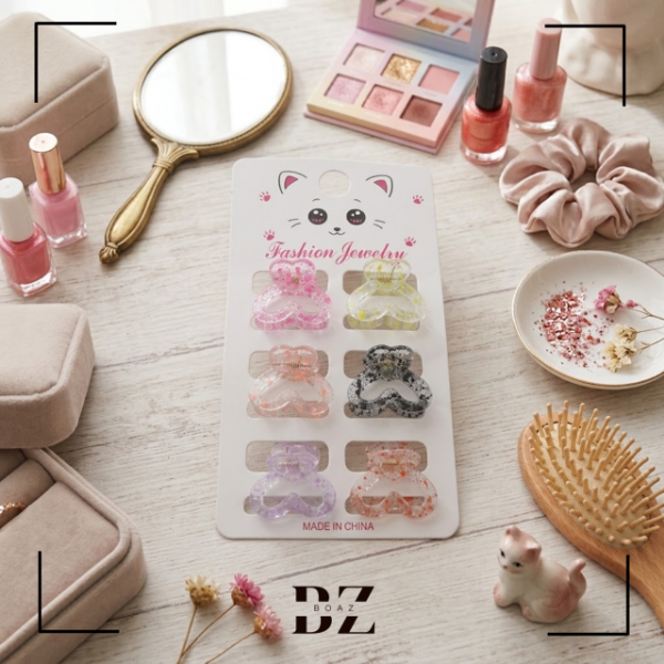 Producto - BROCHES CH.COLOR C/NEGRO X 6 PCS EN CARD 2.5 CM - 2121-2