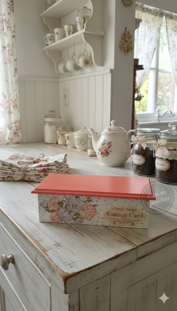 Producto - CAJA PARA TE VINTAGE CARD