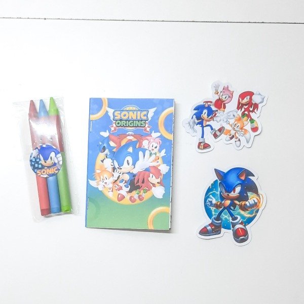 Producto - libro con crayones  Sonic