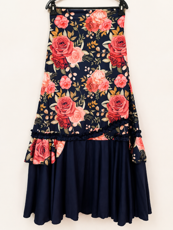 Producto - Falda Sublimada azul rosa M