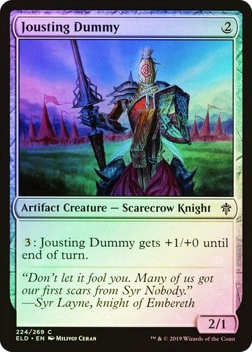 Producto - Jousting Dummy Foil  Throne of Eldraine