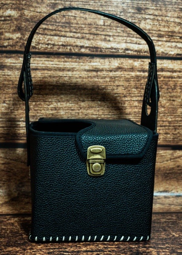 Producto - CANASTA ECOCUERO CON TAPA CROCCO