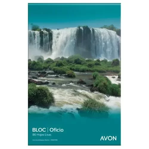 Producto - Block AVON borrador  liso oficio x 80 hs