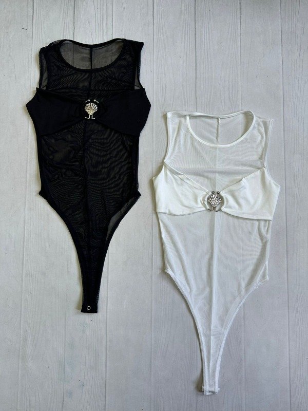 Producto - [6834] Body musculosa c/bando microfibra ''Viera'' tul