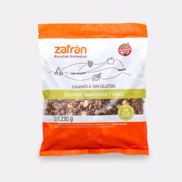Producto - GRANOLA ZAFRAN QUINOA, MANZANA Y NUEZ X 230GRS