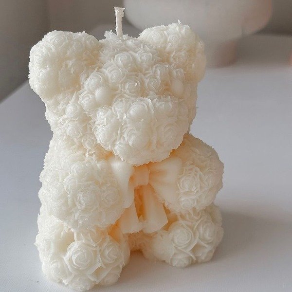 Producto - Vela Teddy rococó con moño