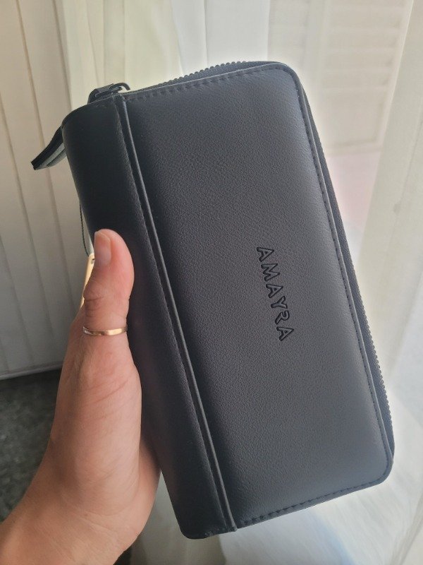 Producto - Billetera grande doble Amayra color negro