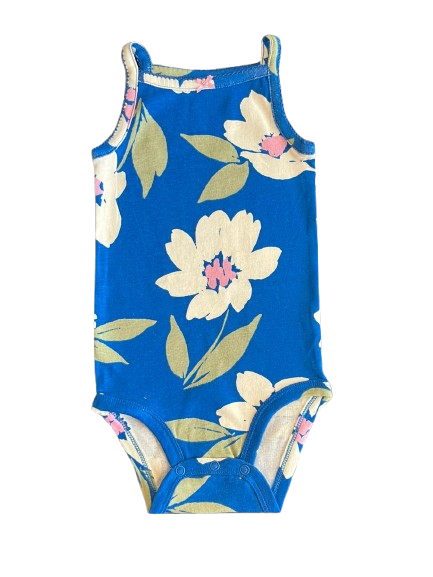 Producto - Body para Niñas marca Carter's Blue White Flowers