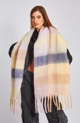 Producto - Mantón nube rayas