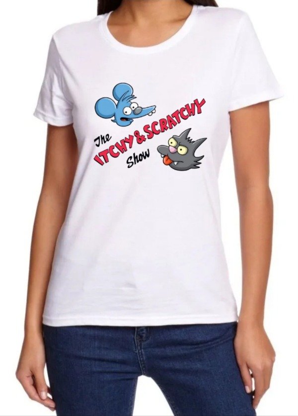 Producto - Remera Mujer Simpsons Itchy y Scratchy 2