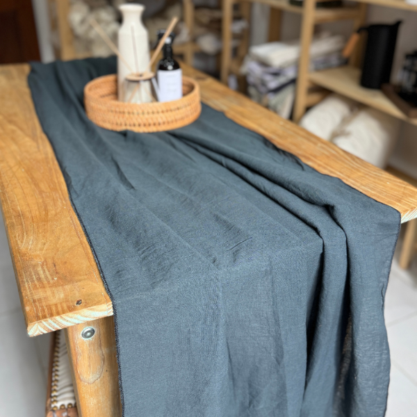 Producto - Camino de gasa tusor - Azul