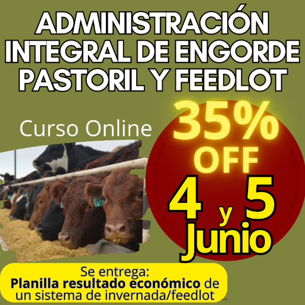 Producto - Curso Online: Administración Integral de Engorde Pastoril y Feedlot