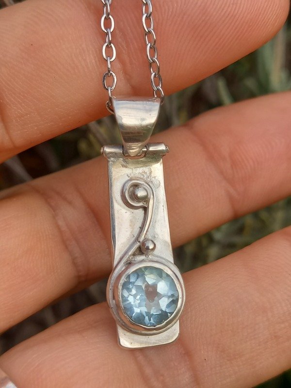 Producto - Topacio dije en plata con movimiento - 4