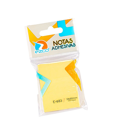 Producto - Notas adhesivas EZCO E-653 36 x 50 amarilla