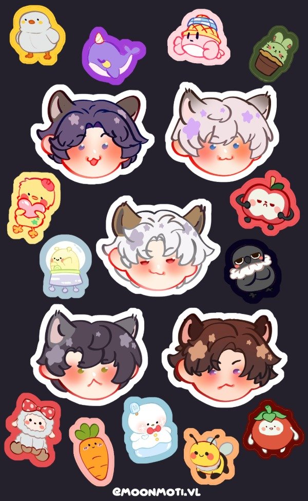 Producto - Sticker set Love and DeepSpace