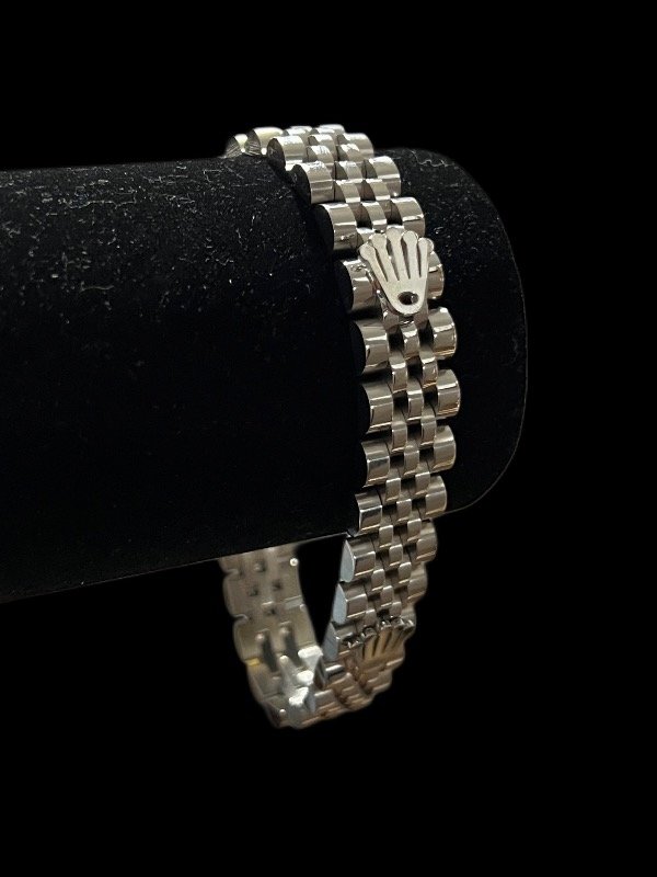 Producto - PULSERA ROLEX JUBILEE PLATA (logo)