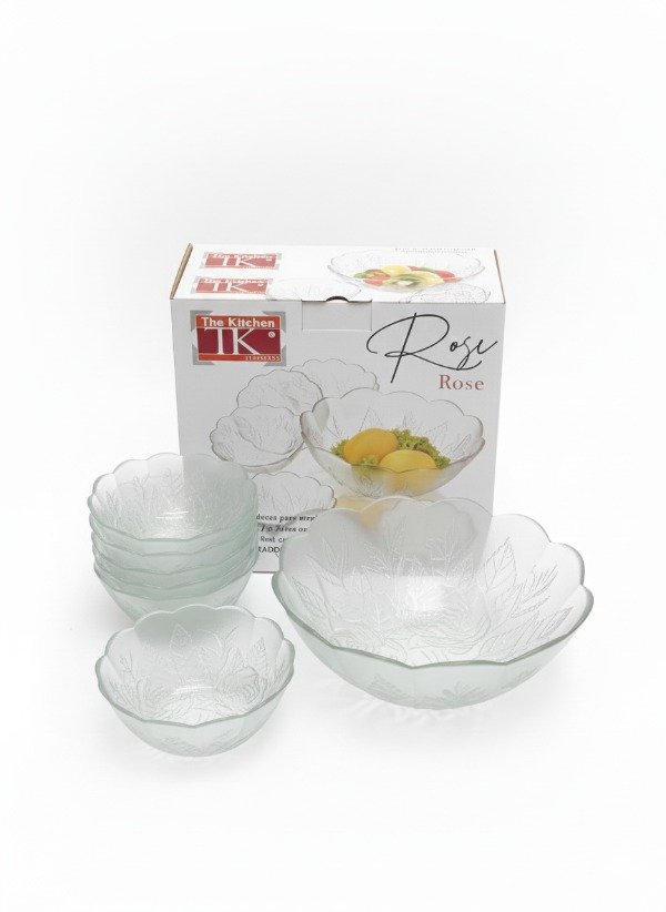 Producto - SET DE 6 COMPOTERAS CON ENSALADERA HACIENDO JUEGO