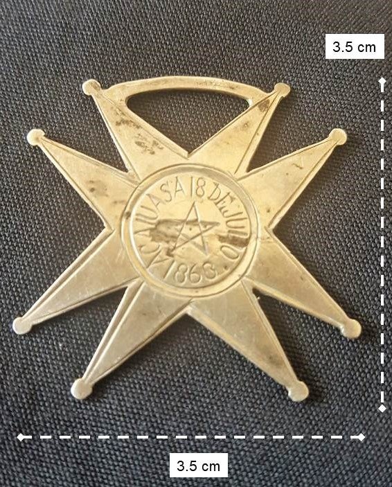 Producto - Medalla De Plata Batalla De Acayuasa Paraguay 1868