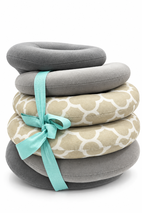 Producto - Almohadón para amamantar gris y beige - 0