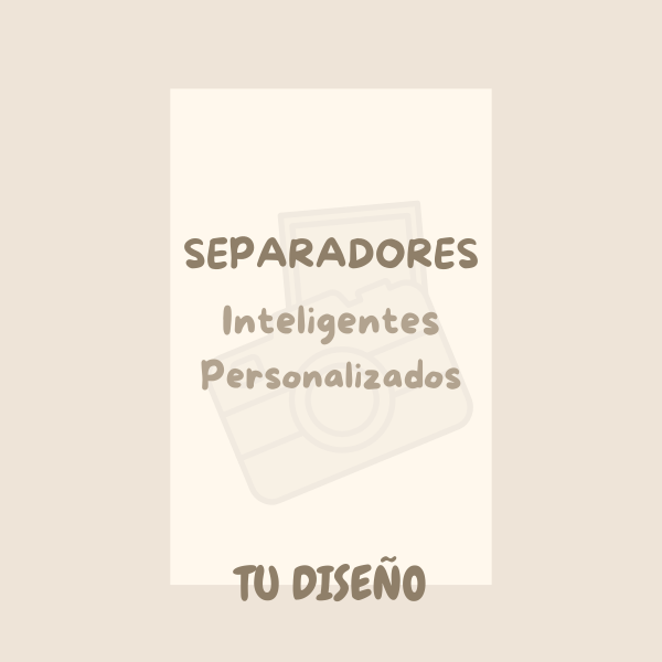Producto - Separadores Inteligentes Personalizados