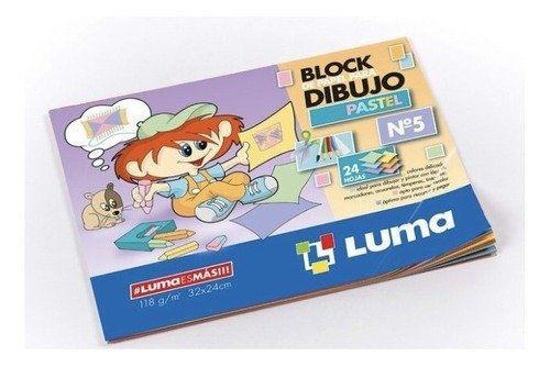 Producto - BLOCK DE DIBUJO LUMA N5 PASTEL X 24H