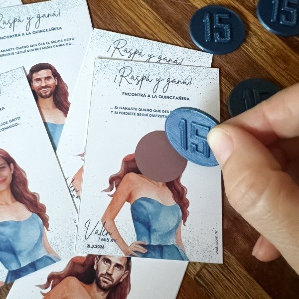 Producto - Combos raspaditas - Dónde está la 15añera