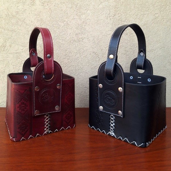 Producto - Materas Canasta cuadrada cuero premium