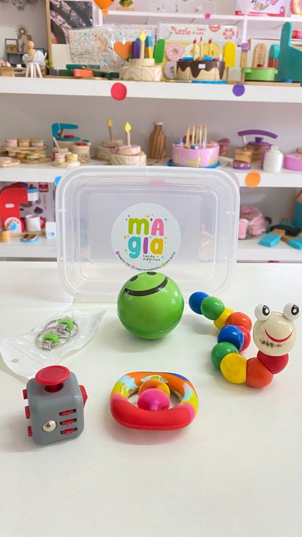Producto - Cajita anti-estrés y calma - 5  Fidget Toys