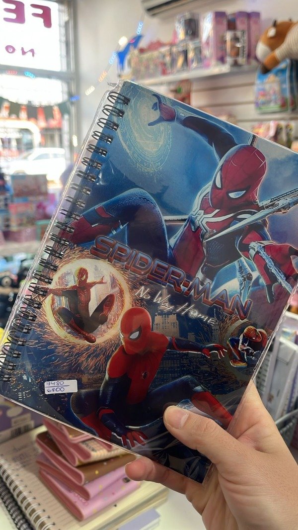 Producto - cuaderno spiderman espiral