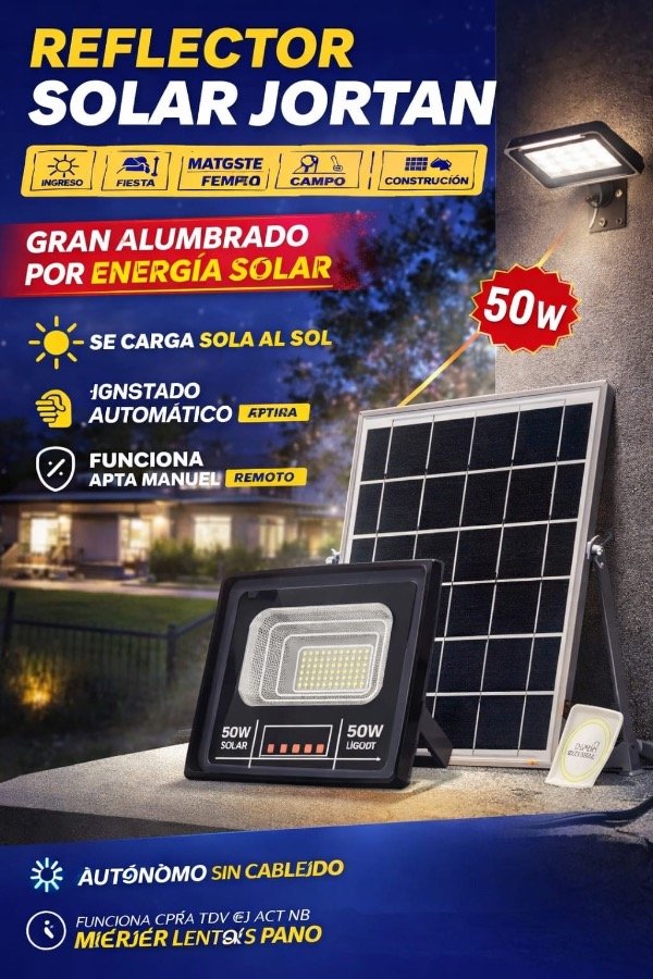 Producto - Reflectores Led solares 50W