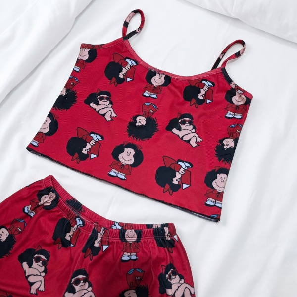 Producto - Pijama conjunto Dos piezas Mafaldan- Talle 1,2,3,4,5,6 - 0