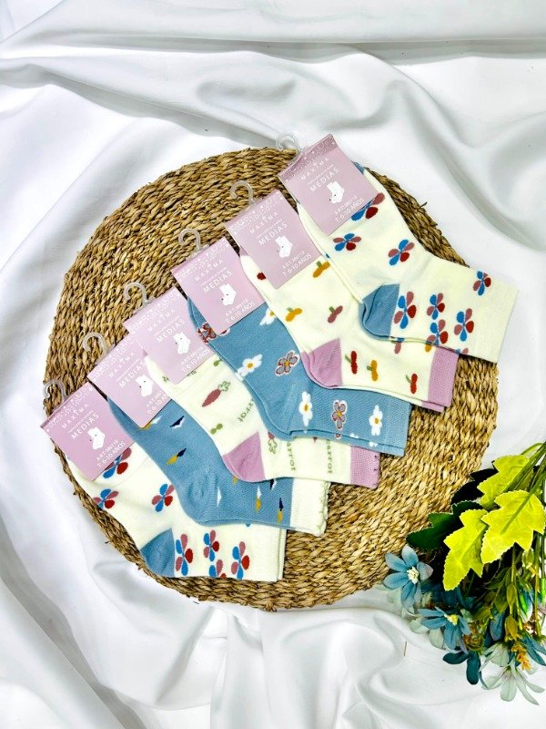 Producto - Art. M6119 - MAXIMA- Docena Medias 3/4 Algodon Estampado