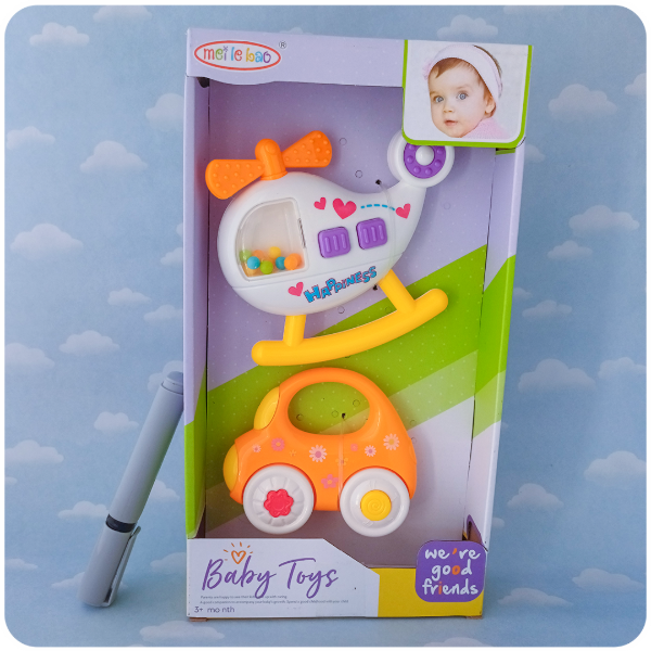 Producto - Set Sonajeros - Mi Primer Helicóptero y Auto