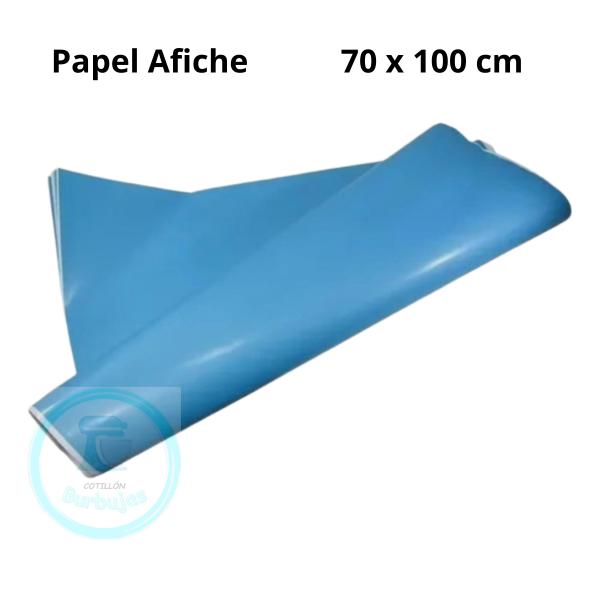 Producto - Papel Afiche Celeste 70 x 100 cm