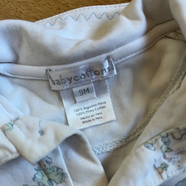Producto - Enterito Baby Cottons Mapache 9M - 1