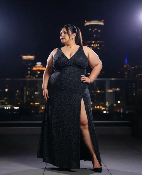 Producto - Vestido Largo Lurex super elastizado