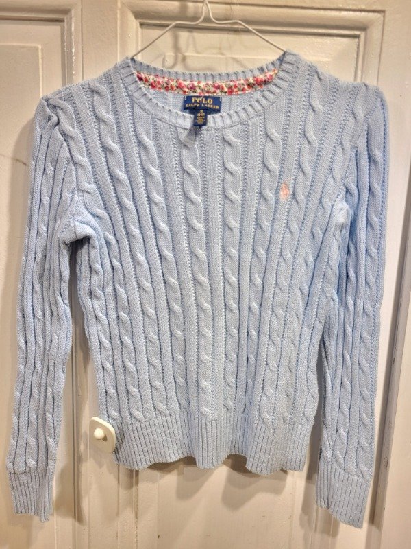Producto - Sweater POLO RALPH LAUREN celeste Talle 8/10 años - PRECIO: 36X