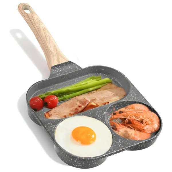 Producto - MINI SARTEN PLANCHA ANTIADHERENTE 3 EN 1 TEFLON ALTA CALIDAD