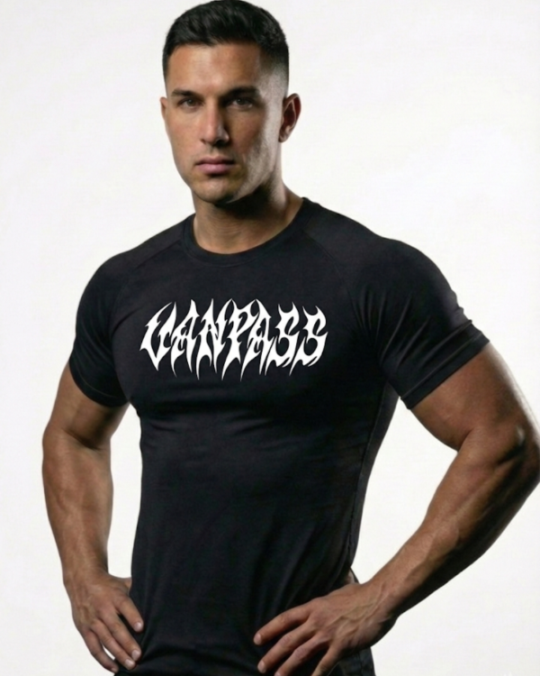 Producto - REMERA COMPRESIÓN VANPASS NEGRA Y BLANCA